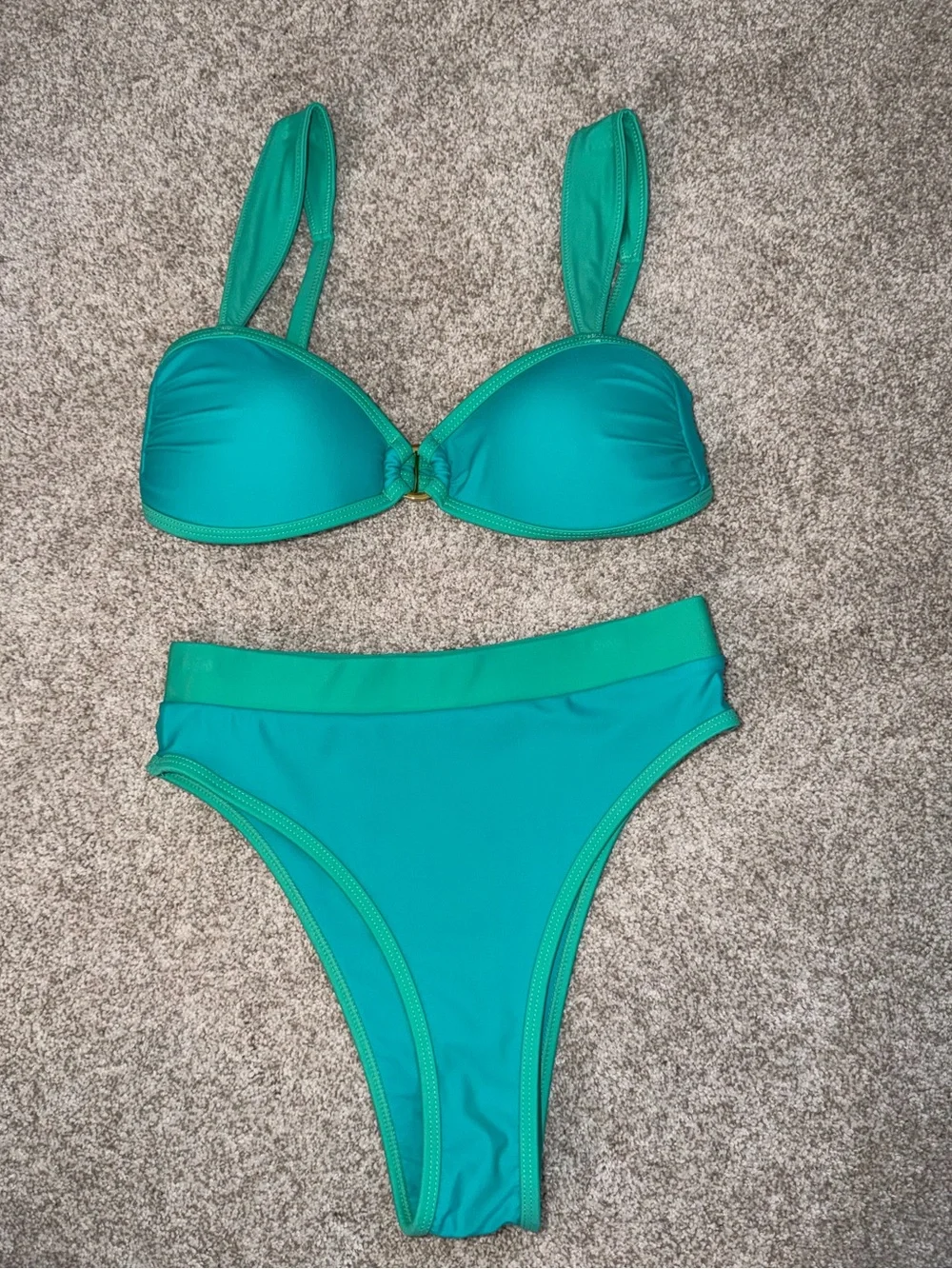 93 Play Street Aqua Melon Bikini Set – Bridget Top & Chloe Bottom | Size M |NWOT